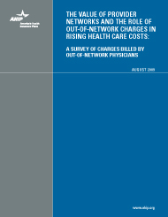 The Value of Provider Networks Report